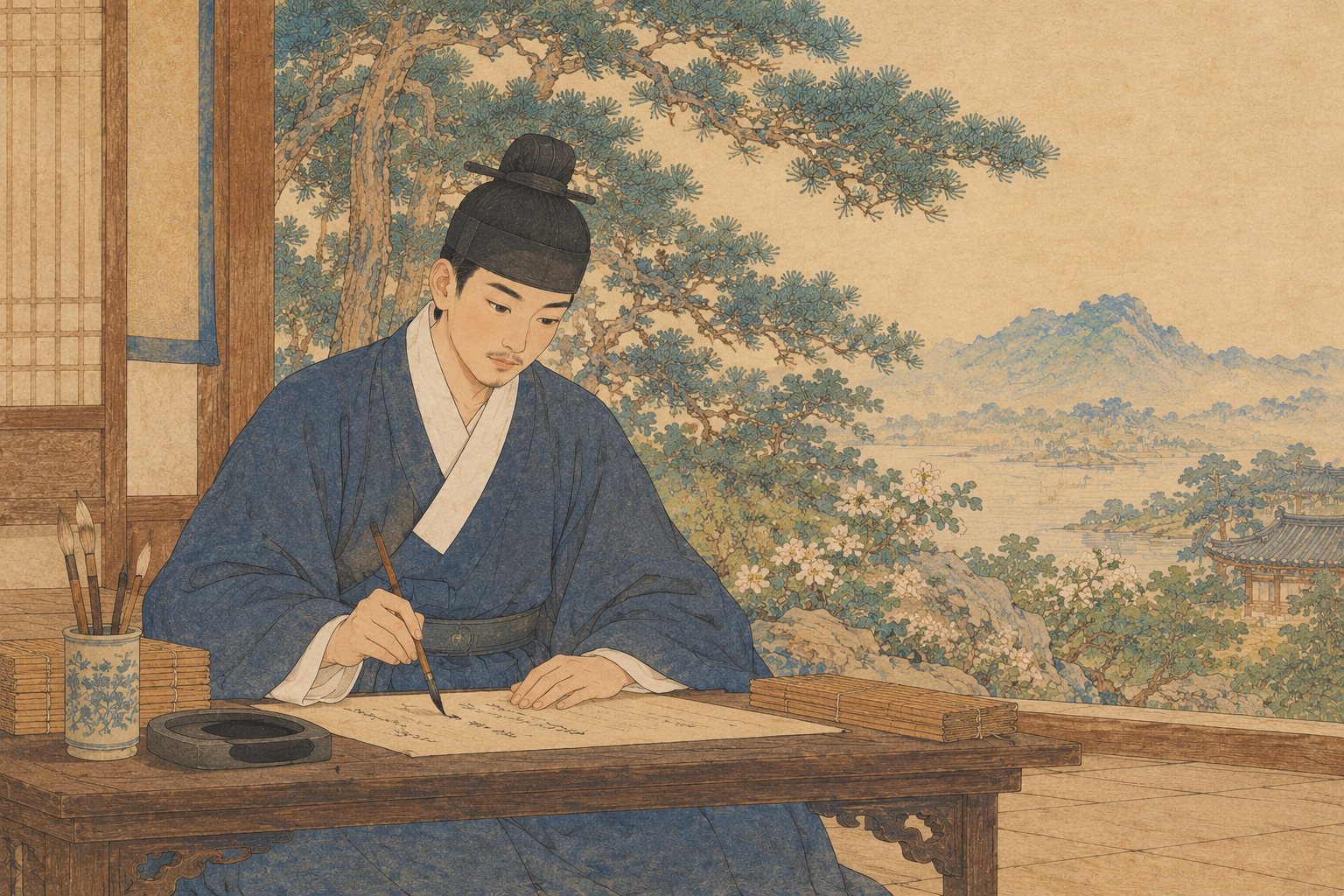 혼자 서는 쓴맛 장면 삽화