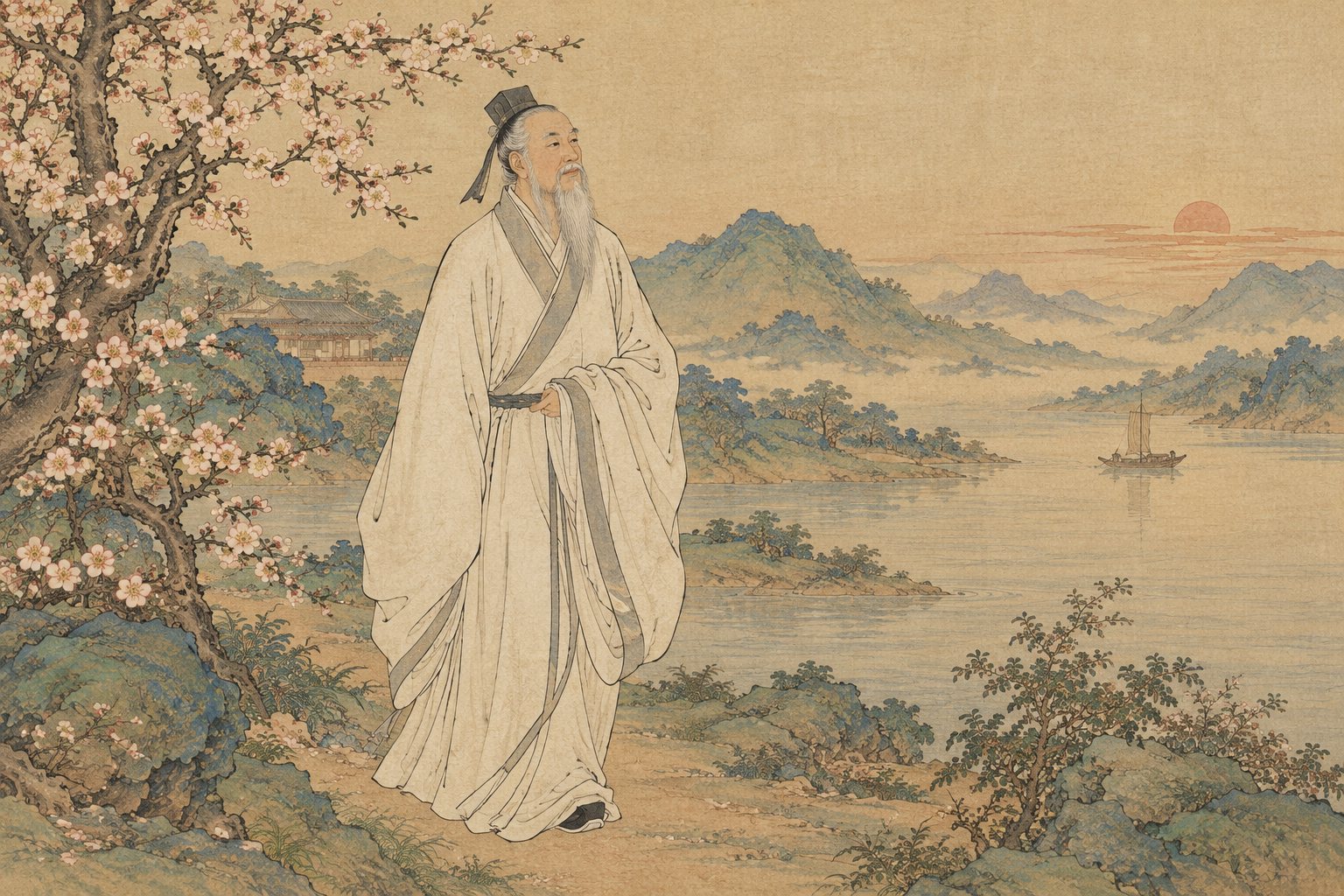 자유로운 도리 장면 삽화